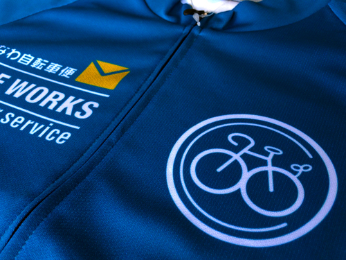 サイクルワークスオリジナルサイクルジャージ青1